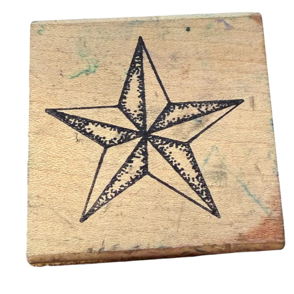 Touche Star Textured 1996 Rubber Stamp